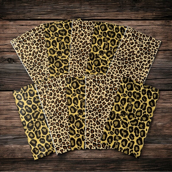 4/$20 - (10) 6x9 Assorted Leopard Poly Mailers (Pack #3) - Picture 1 of 1